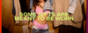 Hero banner Person wearing a pink bra and underwear set with text overlay.