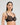 Model wears Sheer Essence Underwire Bra in BLACK. On body side view