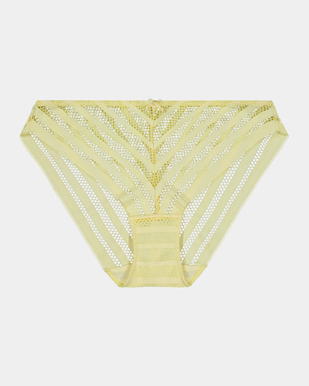 Lola Bikini in LEMON MERINGUE. Flat lay front view