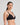 Model wears Simply Seamless Wire Free Bra in BLACK. On body side view
