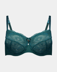 Muse Underwire Bra in MEDITERRANEA. Flat lay front view