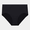 Seamless Full Brief in BLACK. Flat lay front view