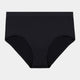 Seamless Full Brief in BLACK. Flat lay front view