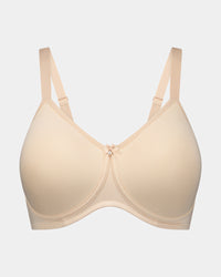 Bendon Restore Mastectomy Bra in LATTE. Flat lay front view