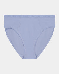 Body Cotton High Cut Brief in SKYWAY. Flat lay front view