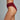 Model wears Body Cotton High Cut Brief in RHUBARB. On body side view