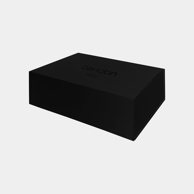 Gift Box Gift Packaging in FOLIAGE PRINT. Flat lay front view