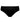 Freestyle High Cut Brief in BLACK. Flat lay front view