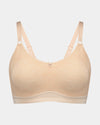 Bendon Restore Mastectomy Bra in LATTE. Flat lay front view