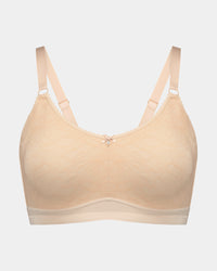 Bendon Restore Mastectomy Bra in LATTE. Flat lay front view