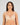 Model wears Laurel Underwire Bra in LATTE. On body front view