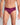 Model wears Bamboo Mens Brief in MAGENTA PURPLE. On body front view
