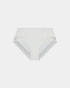 Comfit Collection Midi in WHITE. Flat lay front view
