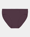 Body Cotton Bikini in PLUM PERFECT. Flat lay front view