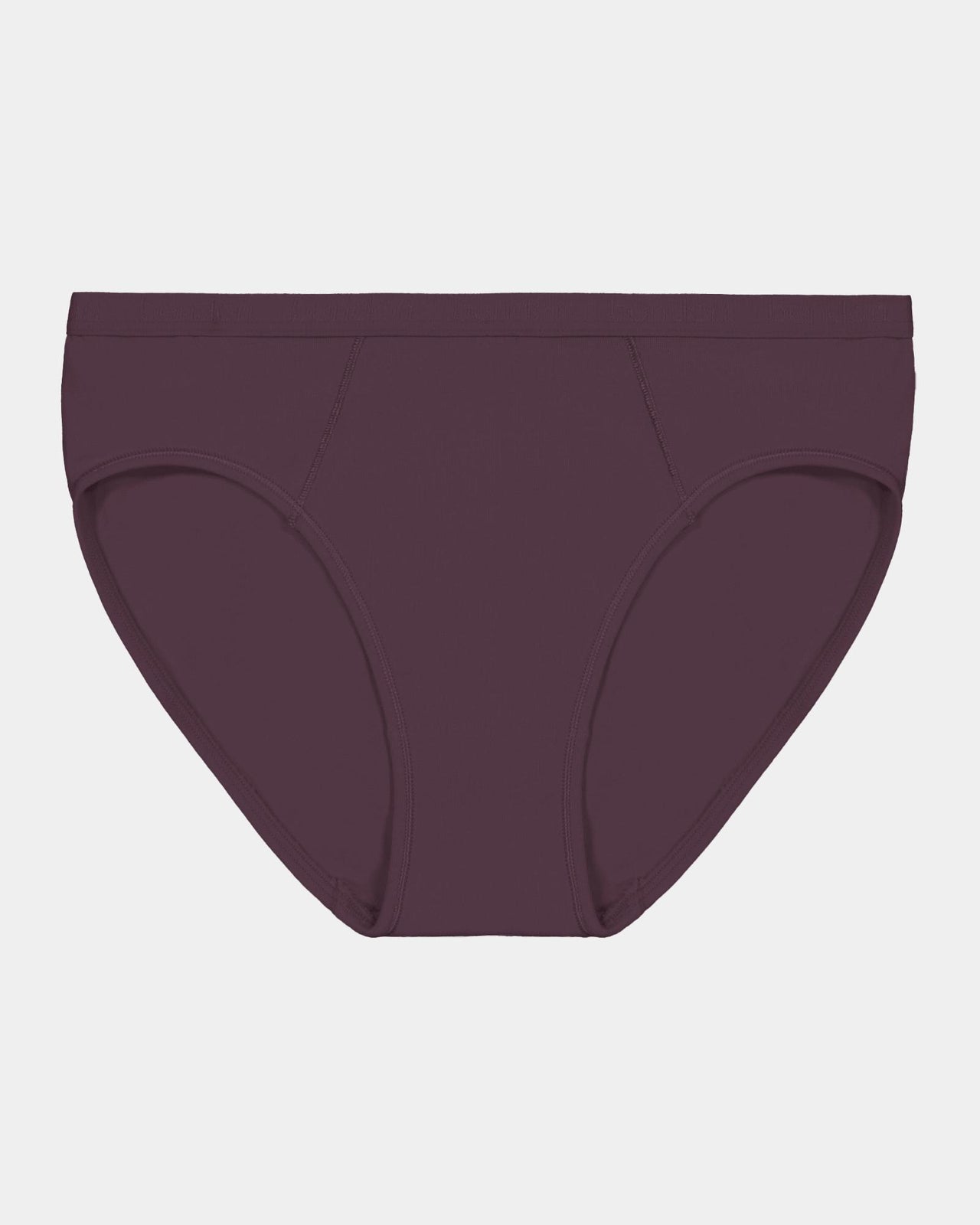 Body Cotton Bikini in PLUM PERFECT. Flat lay front view