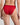 Model wears Lightweight High Cut Brief in SALSA. On body back view