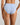 Model wears Body Cotton High Cut Brief in SKYWAY. On body back view