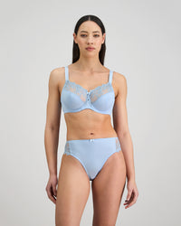 Coral High Cut Brief in SKYWAY. Feature shot