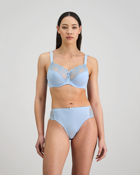 Coral High Cut Brief in SKYWAY. Feature shot