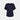 Sleep-Talk Short Sleeve Top in NIGHT SKY. Flat lay front view