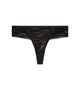 Amelia Thong in BLACK. Flat lay front view