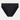 Seamless High Cut Brief in BLACK. Flat lay front view
