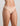 Model wears Extra-Ordinary Thong in LATTE. On body side view