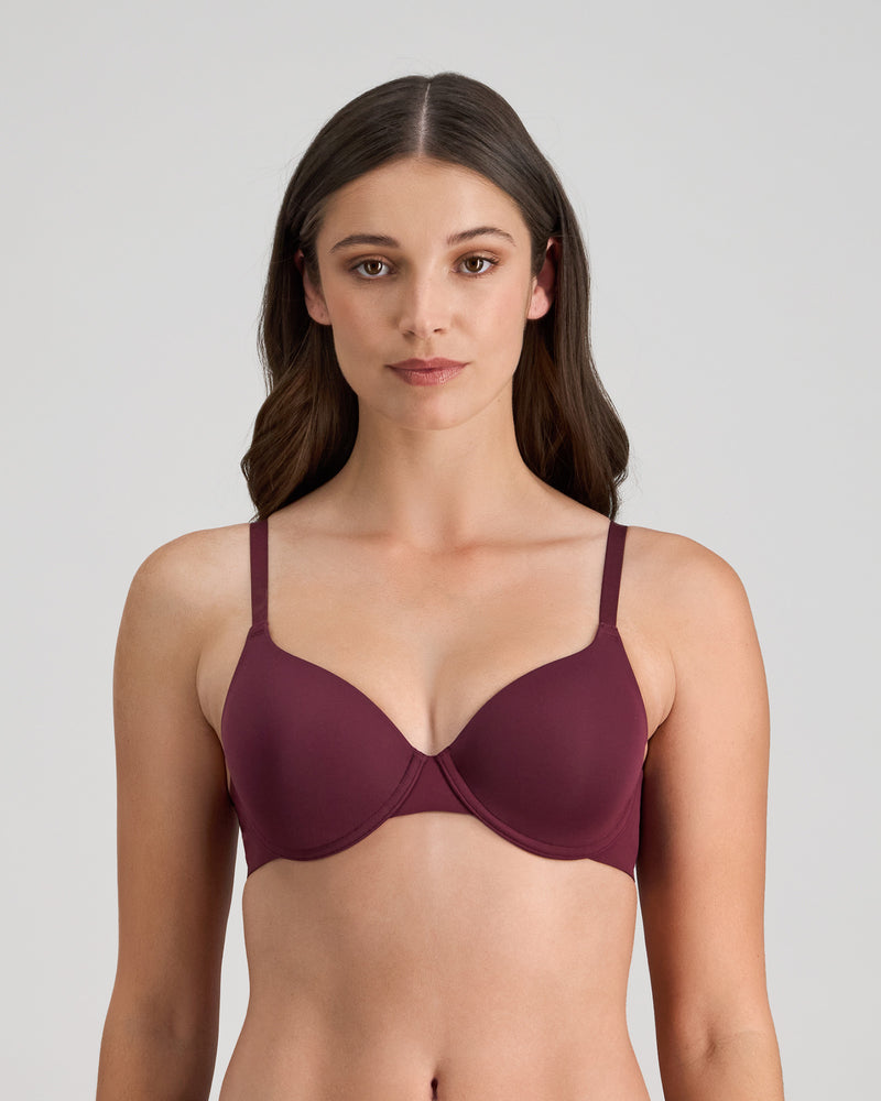 Model wears Comfit Collection Contour Bra in FIG. On body front view