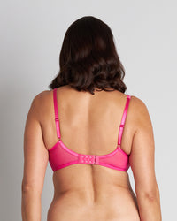 Model wears Only Me Underwire Bra in CABARET/BELLINI. On body back view