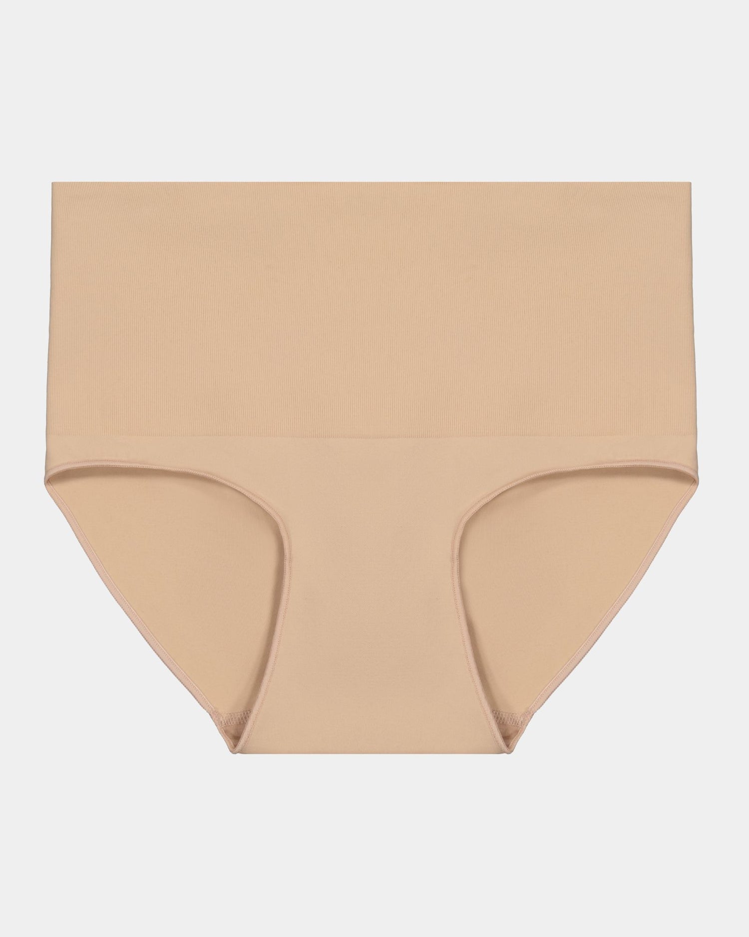 Bamboo Bodywear Full Brief in CARAMEL. Flat lay front view