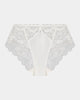 Shivani High Waisted Brief in SUGAR. Flat lay front view