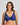 Model wears Classic Underwire Underwire Bra in Medieval Blue. On body front view