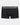 Cotton Low-Rise Mens Trunk in BLACK. Flat lay front view