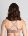 Comfit Collection Wire Free Bra in MOCHA. Flat lay back view