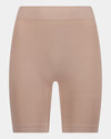Smoothing Bodywear Chafer Short in CARAMEL. Flat lay front view