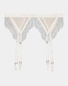 Una Elegance Suspender in SUGAR. Flat lay front view