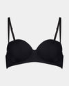 Bendon Essentials Strapless Bra in BLACK. Flat lay front view