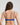 Model wears Sofia Contour Bra in DAZZLING BLUE. On body back view