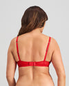 Model wears Delightfully So Underwire Bra in SALSA. On body back view
