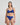 Leonie Underwire Bra in SURF THE WEB. Flat lay back view