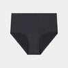 Flo Light Full Brief in BLACK. Flat lay front view