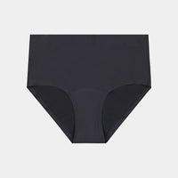 Flo Light Full Brief in BLACK. Flat lay front view
