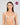 Model wears Eros Underwire Bra in SUGAR. On body front view