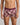 Model wears Retros Print Mens Trunk in FIG MONSTERA PRINT. On body front view