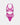 Heritage Bloom Bodysuit in FANTASY FUCHSIA. Flat lay front view