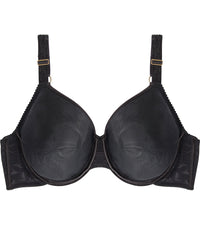 Profile Perfect Contour Bra in BLACK. Flat lay front view