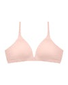 Simply Seamless Wire Free Bra in SILVER PINK. Flat lay front view