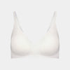 Comfit Collection Wire Free Bra in WHITE. Flat lay front view