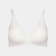 Comfit Collection Wire Free Bra in WHITE. Flat lay front view