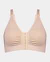 Bendon Restore Wire Free Front Opening Bra in LATTE. Flat lay front view